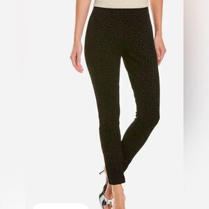 Nanette Lepore velvet leopard legging size large